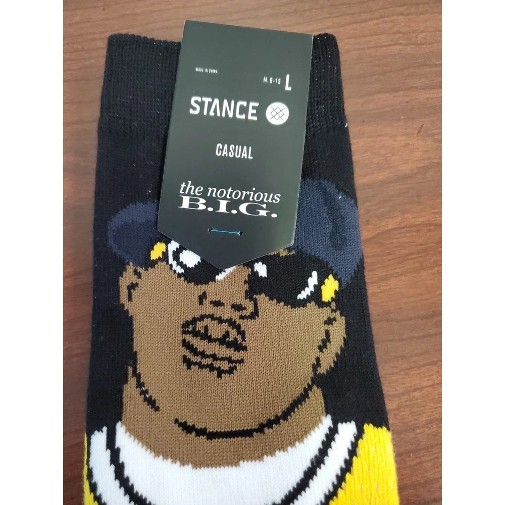 Stance Biggie The Notorious B.I.G. Juicy Crew Socks Large Unisex SZ L  (9-13)‎